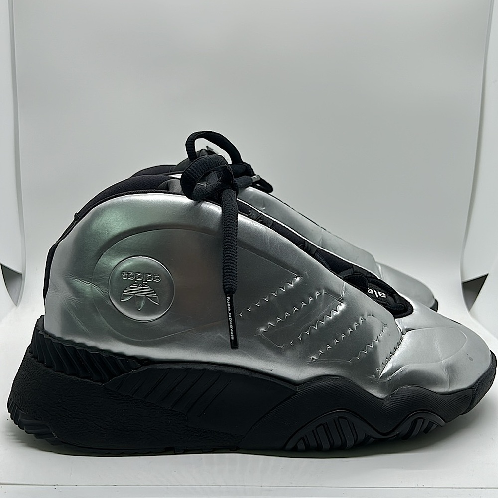 Adidas x Alexander Wang Futureshell Silver/Black Sneaker Shoes **Size 7** - Picture 3 of 8